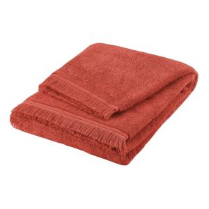 Serviette de toilette 100% Coton BIO 30x40cm Terracotta
