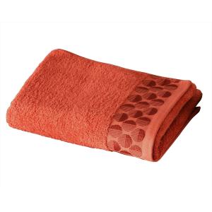 Serviette de toilette 50x90 orange terracotta en coton 450…