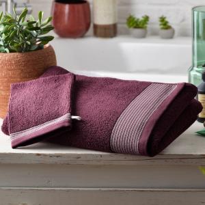 Serviette de toilette 50x90 violet en coton 450 g/m²