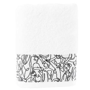 Serviette de toilette coton blanc 50 x 90 cm