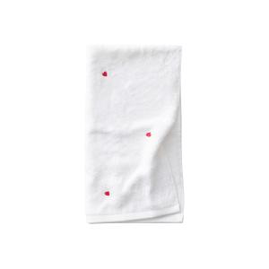 Serviette de toilette coton blanc bouclette brodé blanc 50…