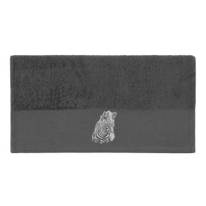 Serviette de toilette en coton Anthracite 50x100 cm