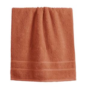 Serviette de toilette en coton orange terracotta 50x100
