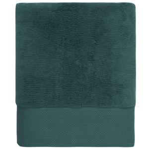 Serviette de toilette en coton petrole 50x100 cm