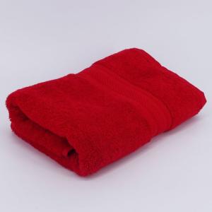 Serviette de toilette en Coton rouge 50x100 cm