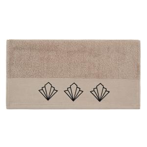 Serviette de toilette en coton Sable 50x100 cm