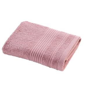 Serviette de toilette en éponge unie bois de rose 50 x 90 c…