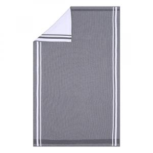 Serviette de toilette fantaisie en coton bleu 50x100