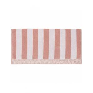 Serviette de toilette fantaisie en coton rose 50x100