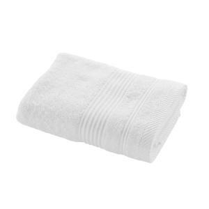 Serviette de toilette unie éponge 500 g/m² blanc 50x90 cm