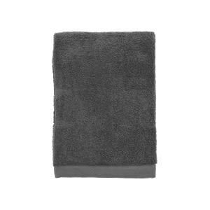 Serviette en coton bio anthracite 70x140 cm