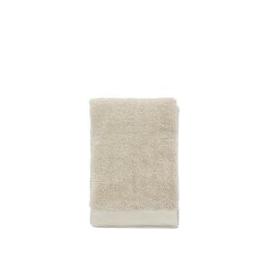 Serviette en coton bio beige 50x100 cm