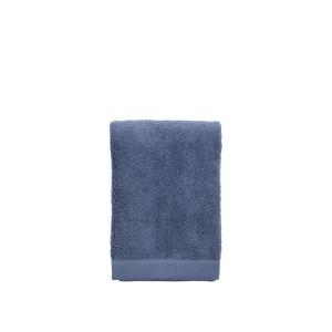 Serviette en coton bio bleu