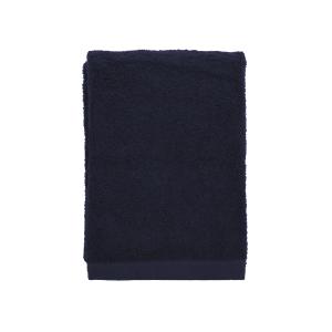 Serviette en coton bio bleu marine