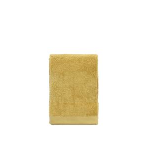 Serviette en coton bio jaune paille