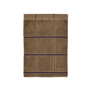 Serviette en coton bio taupe chaud 70x140 cm