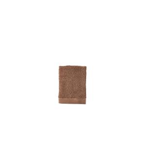 Serviette en coton ocre brun 50x70 cm