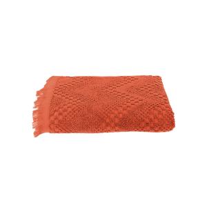 Serviette eponge  pur coton orange 50x100