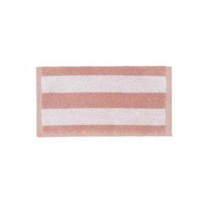 Serviette invité fantaisie en 100% coton rose 30x50