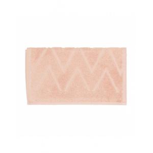 Serviette invité fantaisie en coton rose 30x50