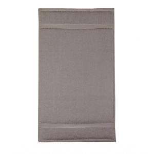 Serviette invites  pur coton gris 30x50