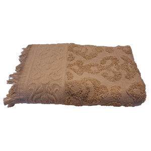 Serviette jacquard beige 30 x 50 cm