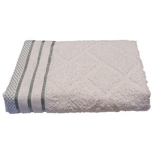 Serviette jacquard blanche 30 x 50 cm