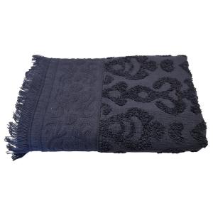 Serviette jacquard grise 30 x 50 cm