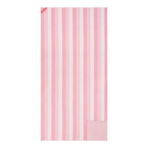 Serviette plage avec aimants microfibre séchage rapide rose