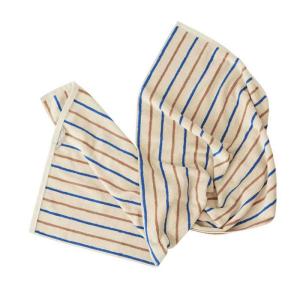 Serviette Raita rayée multicolore en coton organique H140x7…