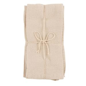 Serviettes en coton beige 42x42 (4)