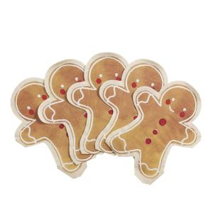 Serviettes en papier forme pain d'épices (x20)