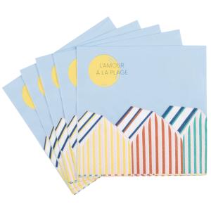 Serviettes en papier multicolore (x20)