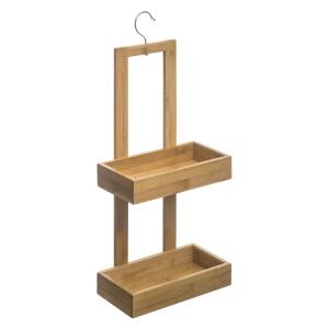 Serviteur de douche 2 niveaux bambou naturel 26 x 11.5