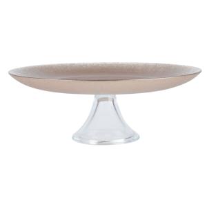 Serviteur en verre beige doré
