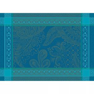 Set antitache pur coton bleu 54x39 cm