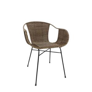 Set de 2 fauteuils indoor outdoor en résine tressée