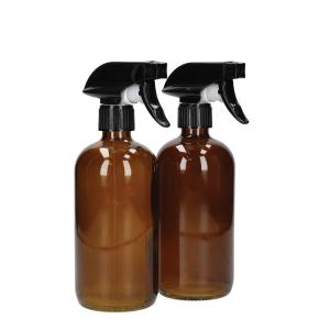 Set De 2 Flacons Pulvérisateurs En Verre Brun