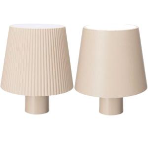 Set de 2 lampes pour bouteilles LED sans fil beige 10x8cm