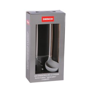 Set de 2 pièces pâtes gris