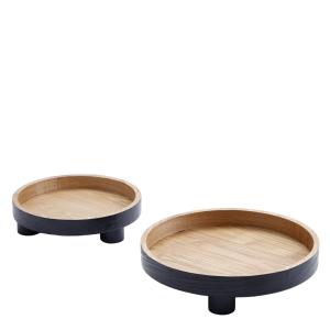 Set de 2 plateaux décoratifs ronds D30