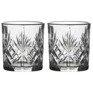 Set de 2 verres à whisky avec motifs embossés 34cl
