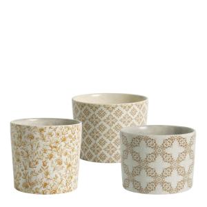 Set de 3 cache-pots