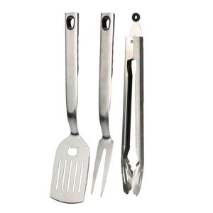 Set de 3 ustensiles pour barbecue inox