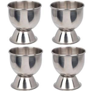 Set de 4 coquetiers en inox 4.5x4.5x5cm