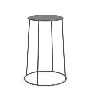 Set de 4 tables basses en acier anthracite