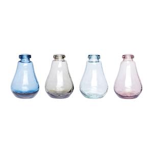 Set de 4 Vases en verre  multicoloré H13