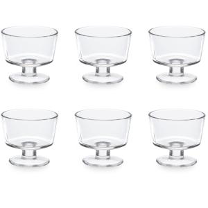 Set de 6 coupes à glace en verre 10x10x9cm