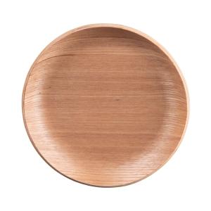 Set de 6 dessous de verre bois naturel 12 cm marrons