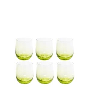 Set de 6 verres à eau en verre transparent H10